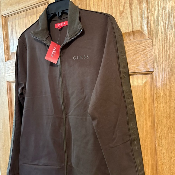GUESS - LOS ANGELES - MATED SOLID FULL ZIP JACKET - GROUND COFFEE WOMEN’S XS NWT - Picture 6 of 10